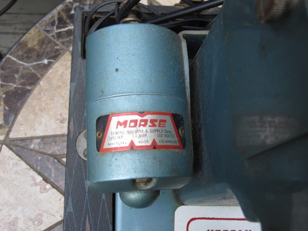 Morse sewing machine motor