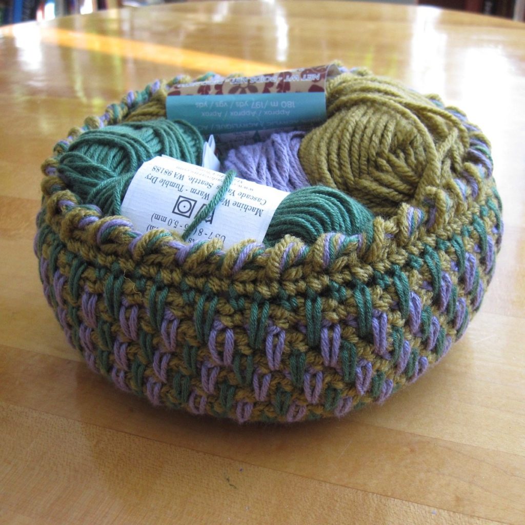 spike-stitch basket exterior